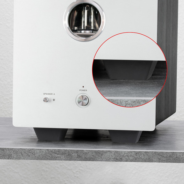 4 amortisseurs en élastomère de silicone EDS32 - Forme Trapèze 3D