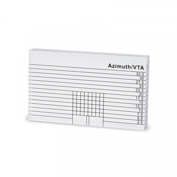 Règle d'alignement azimut/VTA pour bras de lecture. Dynavox AZV-1