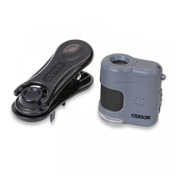 Carson MM-380 MicroMini 20x Mikroskop mit LED und HandyClip