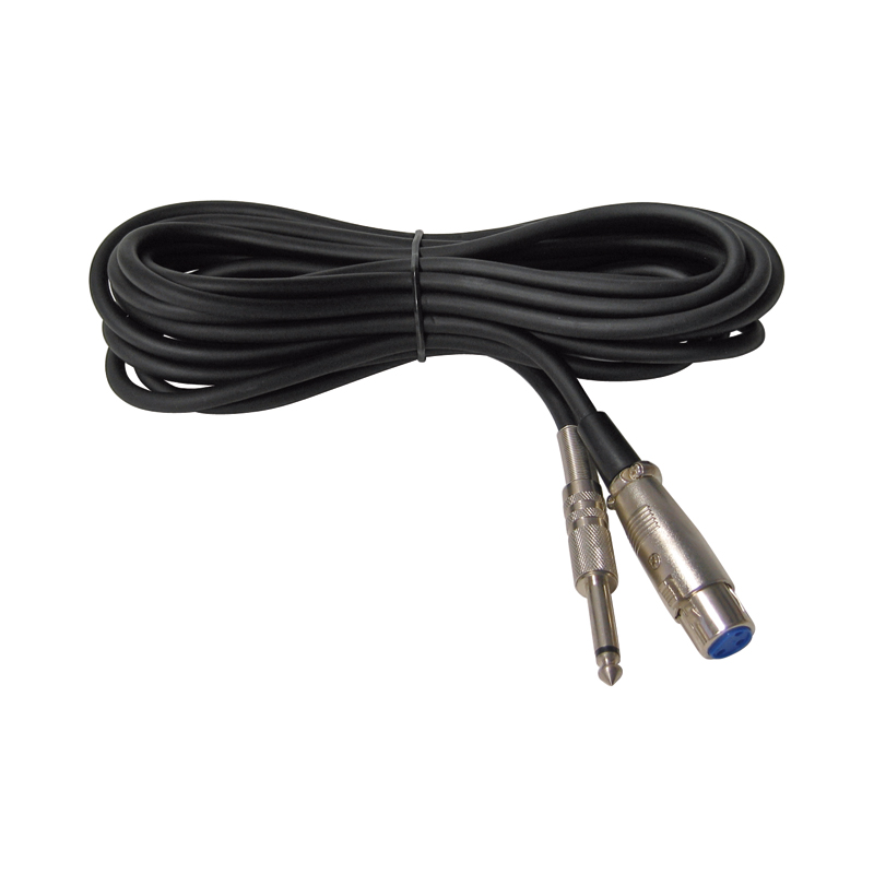 Kabel XLR Female/Klinke 6,3mm 6m Mono BLANKO | Sintron