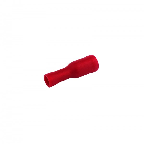 Rundsteckhülsen 0.5-1.5 mm 50 Stück rot in Plastikbox BLANKO