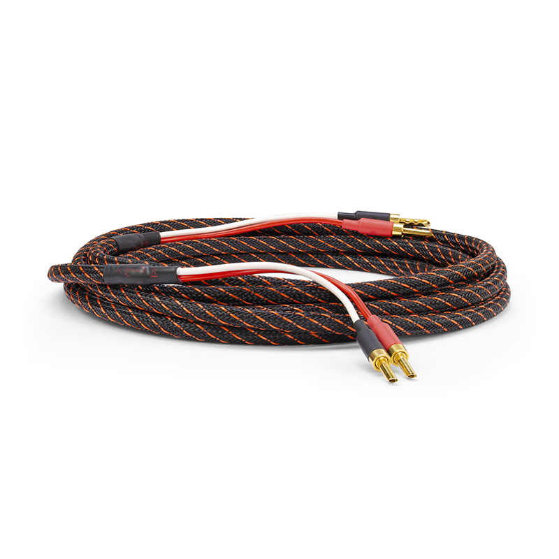 Câbles Haut-parleur Dynavox Perfect Sound Flex - Fiches Banane Creuses Plaqué Or - 2x2,5 Mm² - 2x3 M - Haute Fidélité