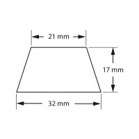 Aperçu: 4 amortisseurs en élastomère de silicone EDS32 - Forme Trapèze 3D Aperçu: 4 amortisseurs en élastomère de silicone EDS32 - Forme Trapèze 3D