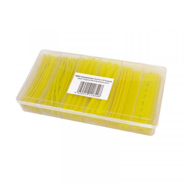 Schrumpfschlauch-Sort. 100-t. gelb Box Restposten! Nur solange Vorrat!