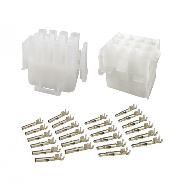 Mehrfachsteckverbinder Set 12-polig BLANKO