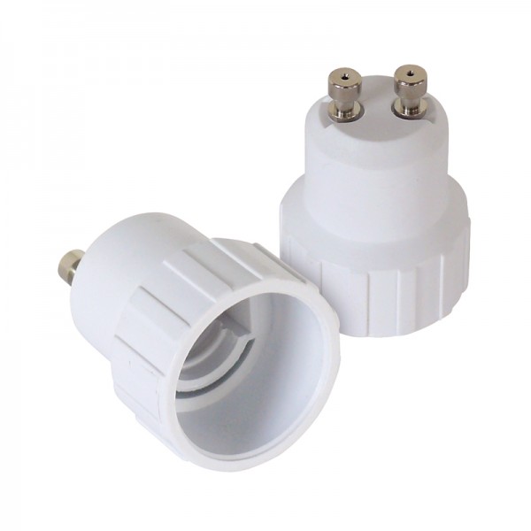 Leuchtmitteladapter GU10-E14 2er-Set Restposten! Nur solange Vorrat!
