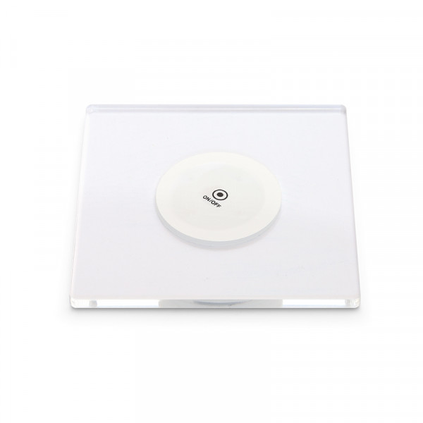 LED Untersetzer quadratisch 100 x 100 mm 4er-Set inkl. 12 Ersatzsticker