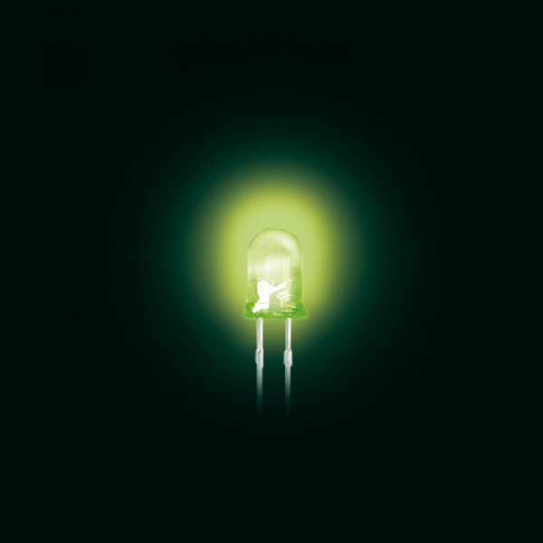 LED 5 mm Standard trüb grün 100 Stück BLANKO