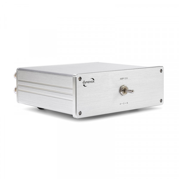 Dynavox Verstärker/Boxen-Umschalter AMP-S III silber