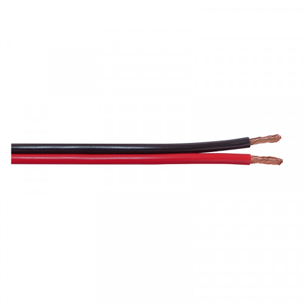 Lautsprecherkabel 50 Meter schwarz/rot 2 x 4,0 mm2 Cavi