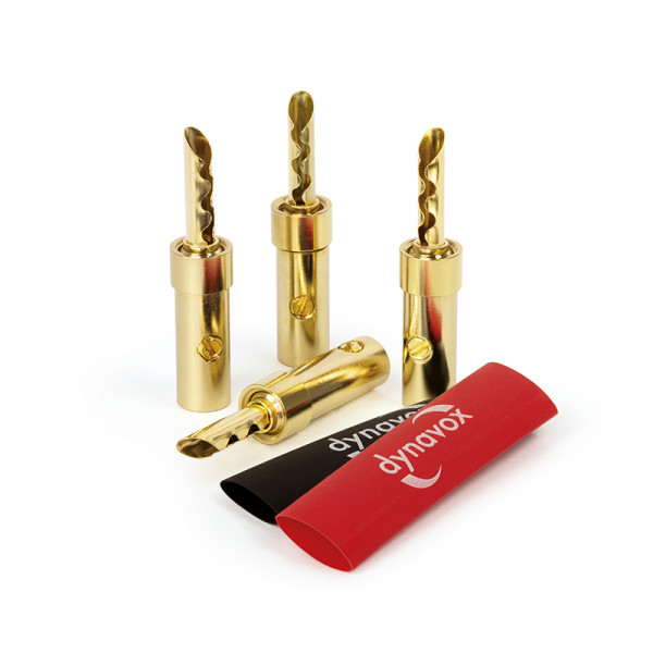 Dynavox Perfect Sound Flex Finches bananes avec gaine thermorétractable