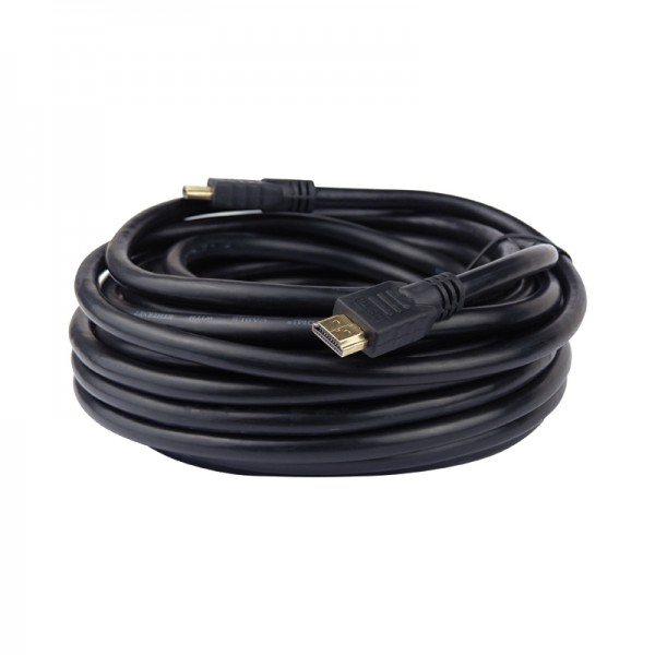 HDMI-Kabel Stecker-Stecker 10m schwarz vergoldet 1.4